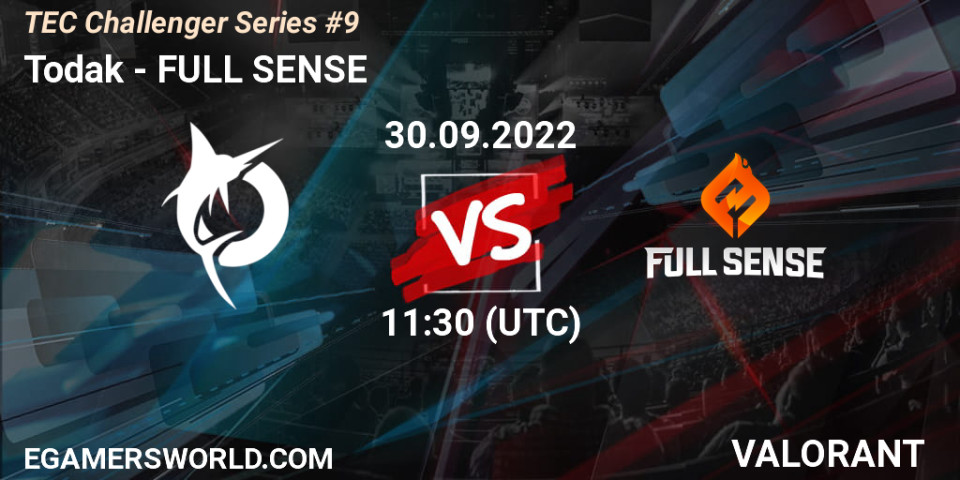 Todak VS FULL SENSE VALORANT Betting Tips Stream LiveScore Results