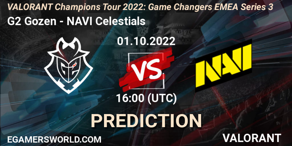 G Gozen Vs Navi Celestials Betting Tip Match Prediction