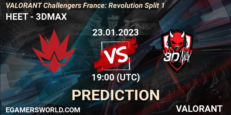 HEET Vs 3DMAX Betting TIp Match Prediction 23 01 2023 At 19 00