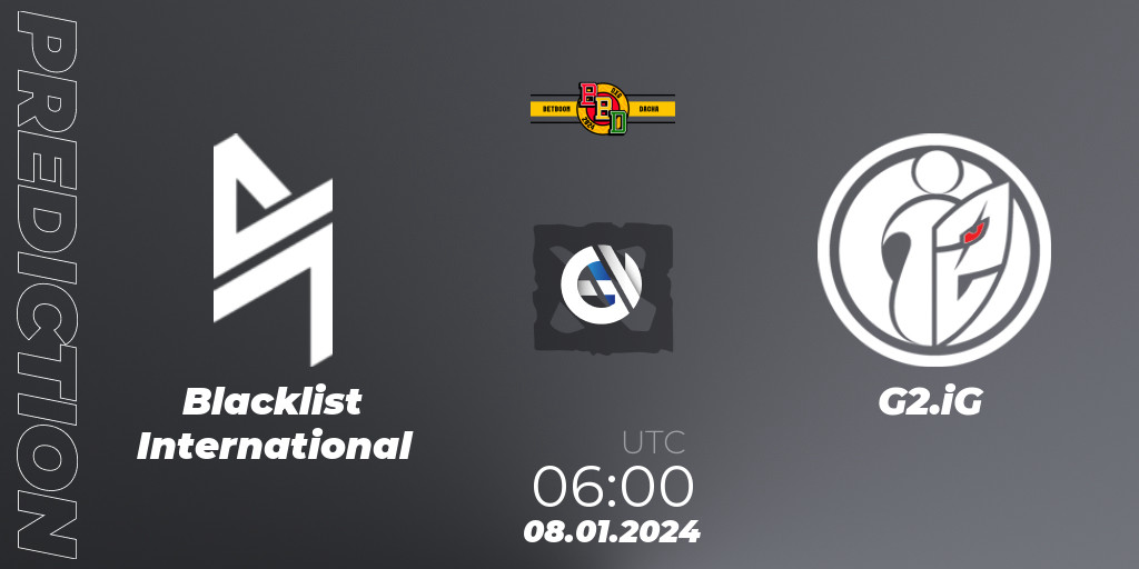 Blacklist International Vs G Ig Betting Tip Match Prediction