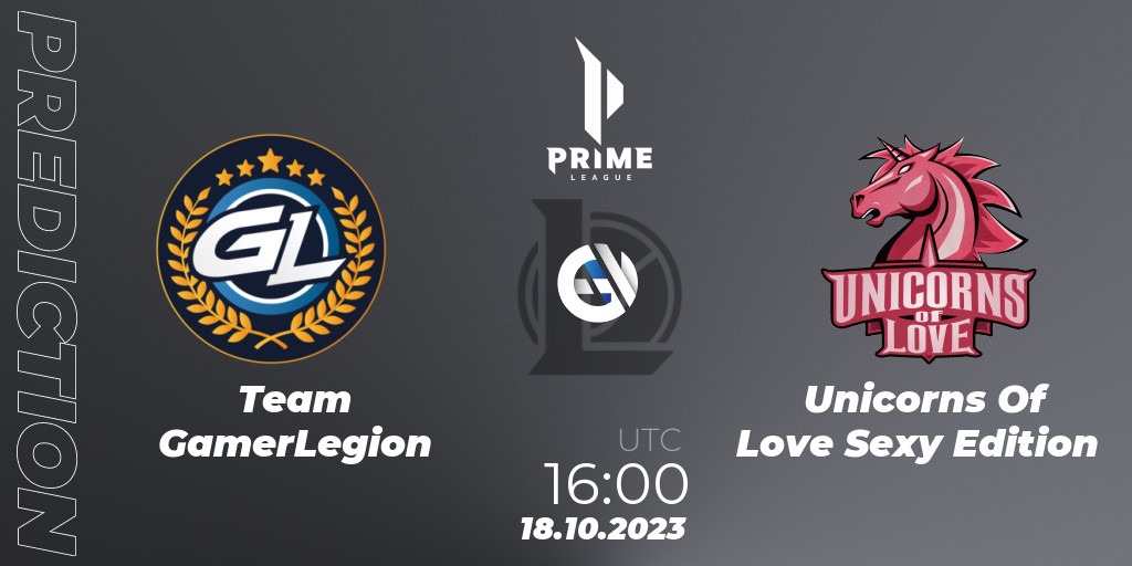 Team Gamerlegion Vs Unicorns Of Love Sexy Edition Betting Tip Match