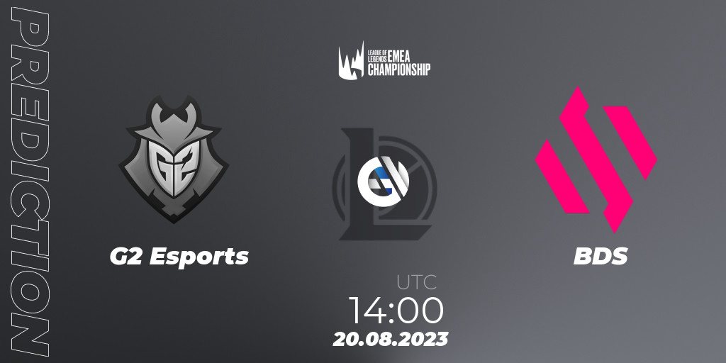 G2 Esports Vs BDS Betting TIp Match Prediction 20 08 2023 At 14 00