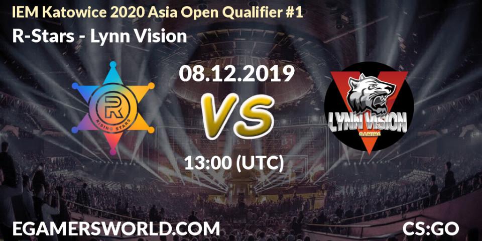 R-Stars vs Lynn Vision: Betting TIp, Match Prediction. 08.12.2019 at 13:30. Counter-Strike (CS2), IEM Katowice 2020 Asia Open Qualifier #1