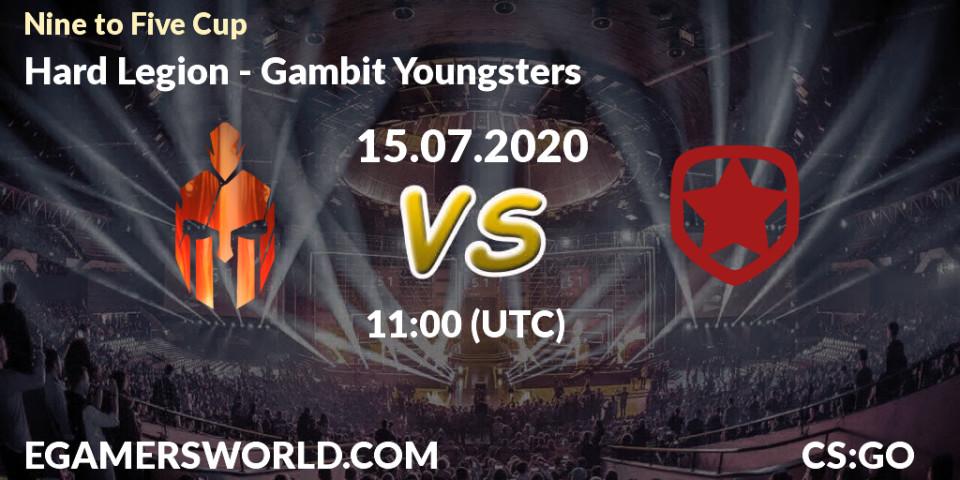 Hard Legion vs Gambit Youngsters: Betting TIp, Match Prediction. 15.07.20. CS2 (CS:GO), Nine to Five Cup