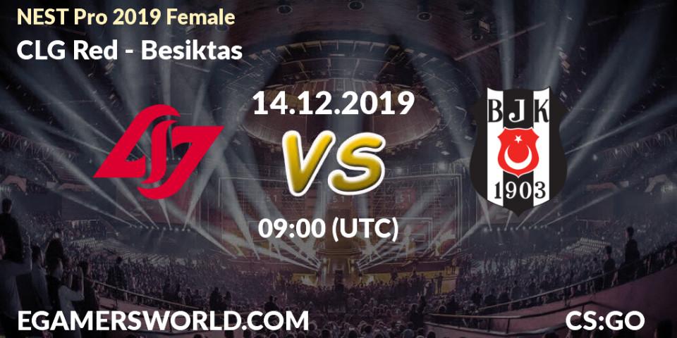 CLG Red vs Besiktas: Betting TIp, Match Prediction. 14.12.19. CS2 (CS:GO), NEST Pro 2019 Female