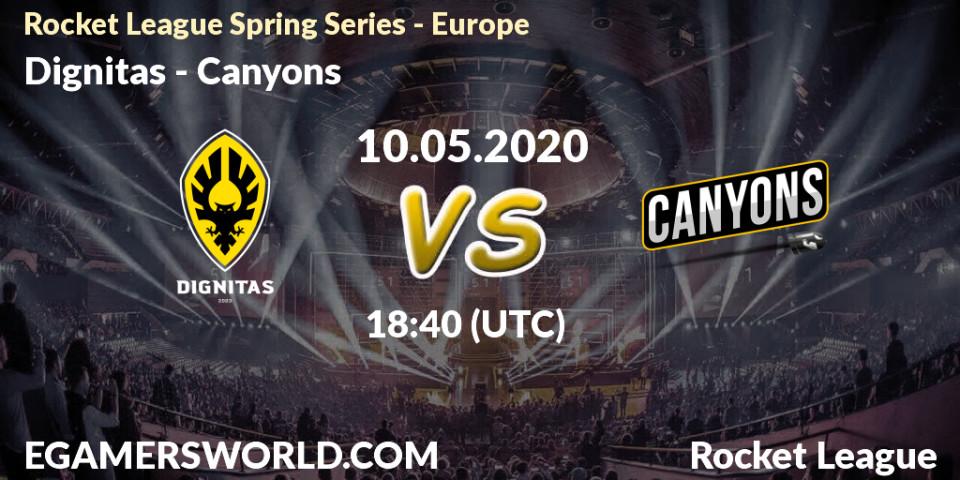 Dignitas vs Canyons: Betting TIp, Match Prediction. 10.05.2020 at 18:50. Rocket League, Rocket League Spring Series - Europe