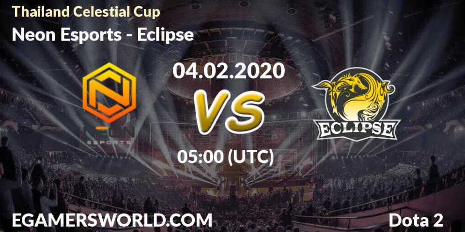 Neon Esports vs Eclipse: Betting TIp, Match Prediction. 04.02.20. Dota 2, Thailand Celestial Cup