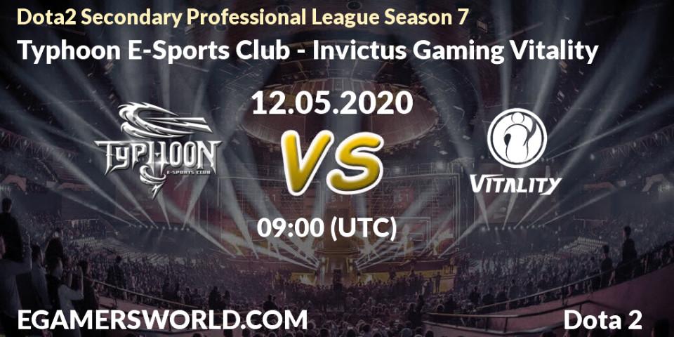 Typhoon E-Sports Club vs Invictus Gaming Vitality: Betting TIp, Match Prediction. 12.05.20. Dota 2, Dota2 Secondary Professional League 2020