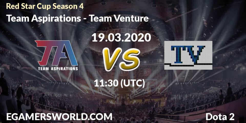 Team Aspirations vs Team Venture: Betting TIp, Match Prediction. 19.03.20. Dota 2, Red Star Cup Season 4