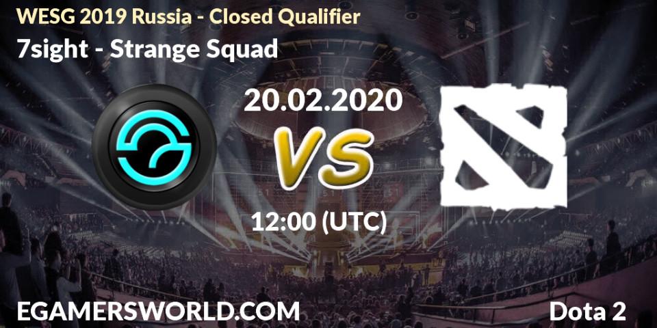 7sight vs Strange Squad: Betting TIp, Match Prediction. 20.02.20. Dota 2, WESG 2019 Russia - Closed Qualifier