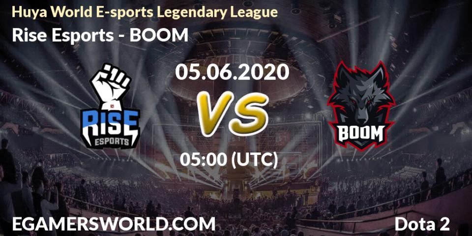Rise Esports vs BOOM: Betting TIp, Match Prediction. 05.06.20. Dota 2, Huya World E-sports Legendary League