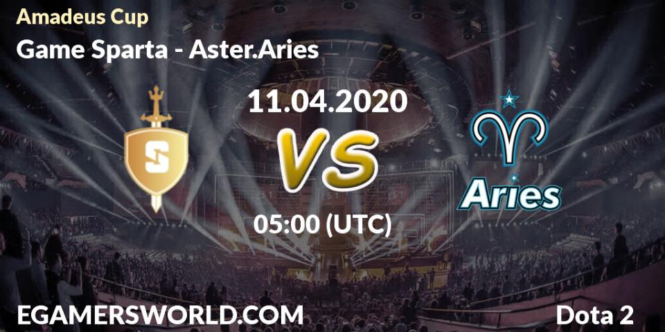 Game Sparta vs Aster.Aries: Betting TIp, Match Prediction. 13.04.2020 at 05:05. Dota 2, Amadeus Cup