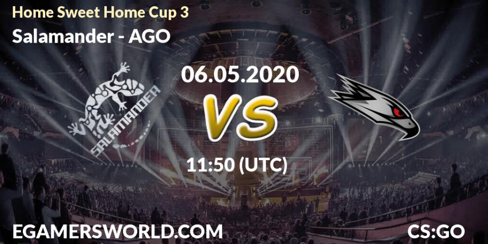 Salamander vs AGO: Betting TIp, Match Prediction. 06.05.2020 at 11:50. Counter-Strike (CS2), #Home Sweet Home Cup 3