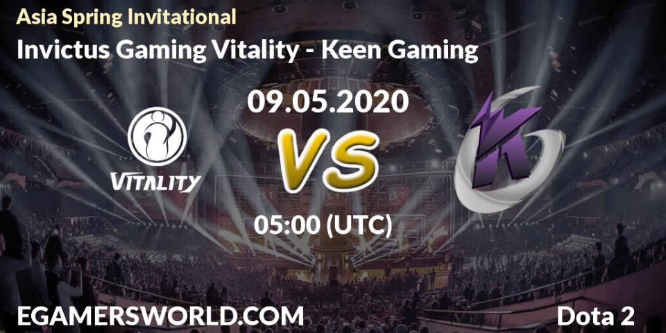 Invictus Gaming Vitality vs Keen Gaming: Betting TIp, Match Prediction. 09.05.20. Dota 2, Asia Spring Invitational