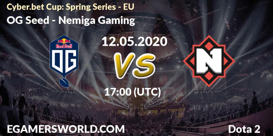 OG Seed vs Nemiga Gaming: Betting TIp, Match Prediction. 12.05.20. Dota 2, Cyber.bet Cup: Spring Series - EU