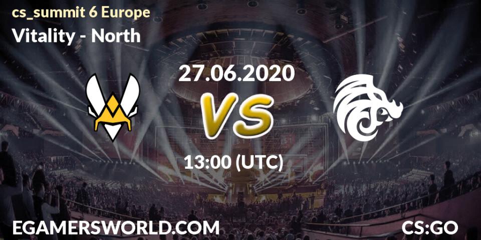 Vitality vs North: Betting TIp, Match Prediction. 27.06.20. CS2 (CS:GO), cs_summit 6 Europe