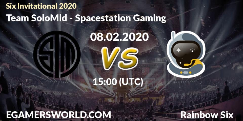 Team SoloMid vs Spacestation Gaming: Betting TIp, Match Prediction. 08.02.20. Rainbow Six, Six Invitational 2020