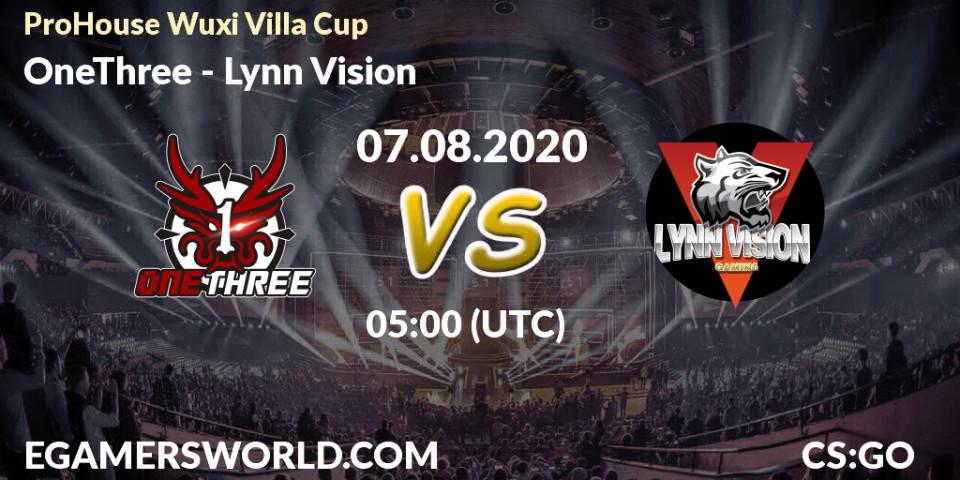 OneThree vs Lynn Vision: Betting TIp, Match Prediction. 07.08.20. CS2 (CS:GO), ProHouse Wuxi Villa Cup
