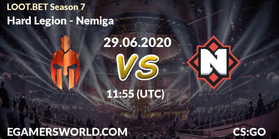 Hard Legion vs Nemiga: Betting TIp, Match Prediction. 29.06.20. CS2 (CS:GO), LOOT.BET Season 7