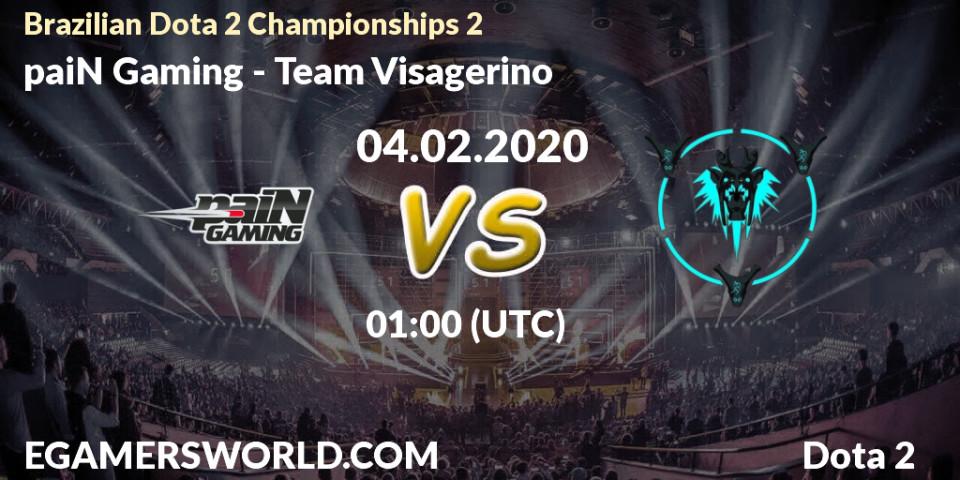 paiN Gaming vs Team Visagerino: Betting TIp, Match Prediction. 04.02.2020 at 02:04. Dota 2, Brazilian Dota 2 Championships 2