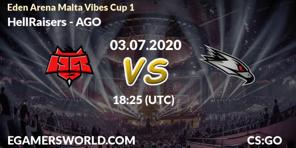 HellRaisers vs AGO: Betting TIp, Match Prediction. 03.07.20. CS2 (CS:GO), Eden Arena Malta Vibes Cup 1 (Week 1)