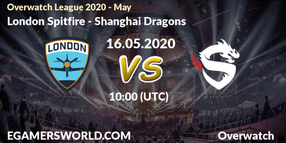 London Spitfire vs Shanghai Dragons: Betting TIp, Match Prediction. 16.05.20. Overwatch, Overwatch League 2020 - May
