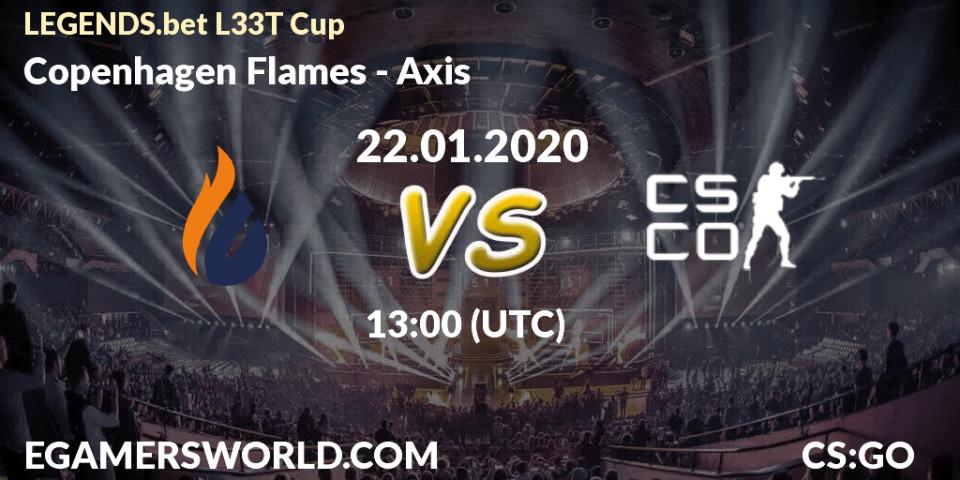 Copenhagen Flames vs Axis: Betting TIp, Match Prediction. 22.01.20. CS2 (CS:GO), LEGENDS.bet L33T Cup