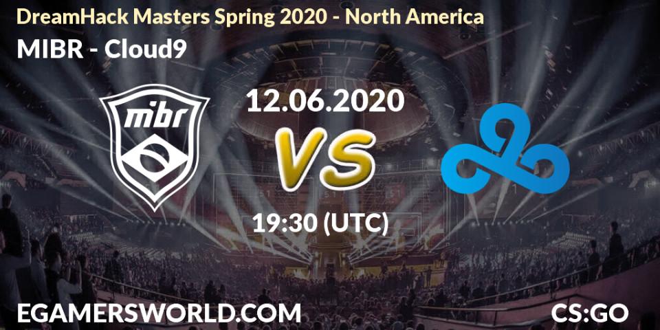 MIBR vs Cloud9: Betting TIp, Match Prediction. 12.06.20. CS2 (CS:GO), DreamHack Masters Spring 2020 - North America