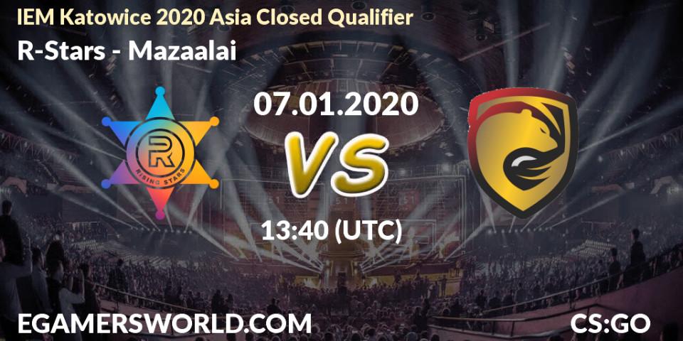 R-Stars vs Mazaalai: Betting TIp, Match Prediction. 07.01.20. CS2 (CS:GO), IEM Katowice 2020 Asia Closed Qualifier