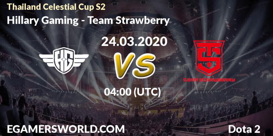 Hillary Gaming vs Team Strawberry: Betting TIp, Match Prediction. 24.03.20. Dota 2, Thailand Celestial Cup S2