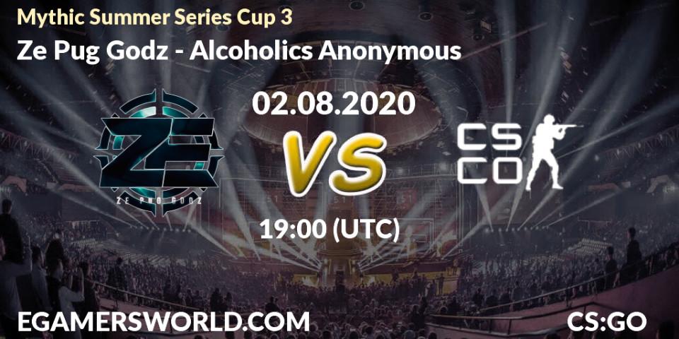 Ze Pug Godz vs Alcoholics Anonymous: Betting TIp, Match Prediction. 02.08.20. CS2 (CS:GO), Mythic Summer Series Cup 3