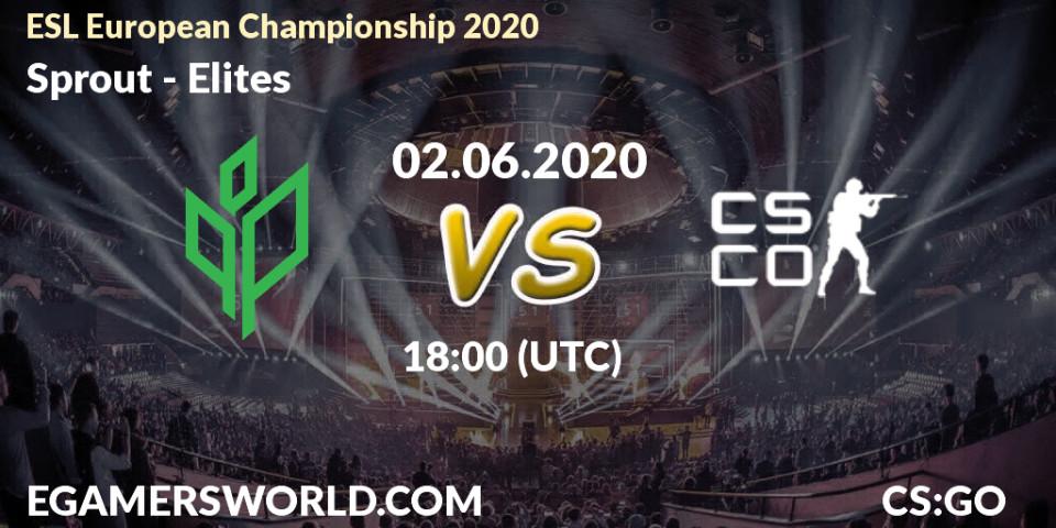 Sprout vs Elites: Betting TIp, Match Prediction. 02.06.2020 at 18:00. Counter-Strike (CS2), ESL European Championship 2020