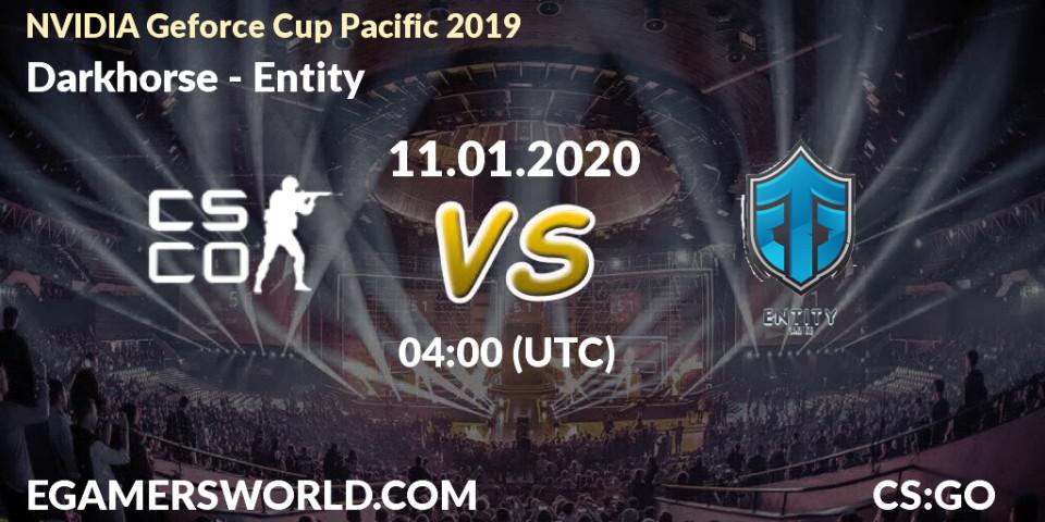 Darkhorse vs Entity: Betting TIp, Match Prediction. 11.01.20. CS2 (CS:GO), NVIDIA Geforce Cup Pacific 2019