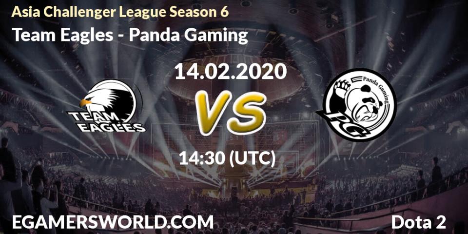 Team Eagles vs Panda Gaming: Betting TIp, Match Prediction. 18.02.20. Dota 2, Asia Challenger League Season 6