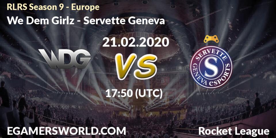 We Dem Girlz vs Servette Geneva: Betting TIp, Match Prediction. 21.02.20. Rocket League, RLRS Season 9 - Europe