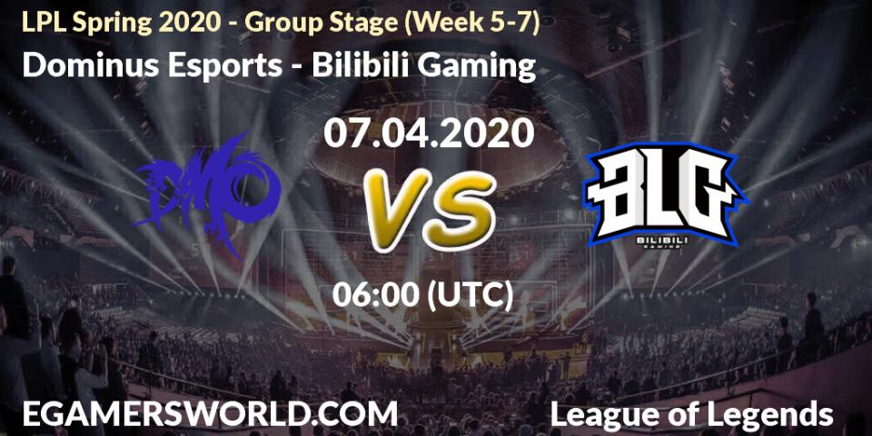 Dominus Esports vs Bilibili Gaming: Betting TIp, Match Prediction. 07.04.20. LoL, LPL Spring 2020 - Group Stage (Week 5-7)
