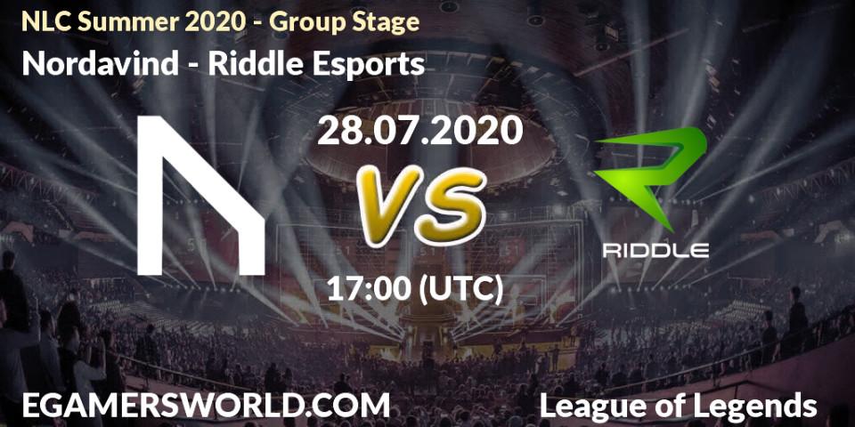 Nordavind vs Riddle Esports: Betting TIp, Match Prediction. 28.07.20. LoL, NLC Summer 2020 - Group Stage