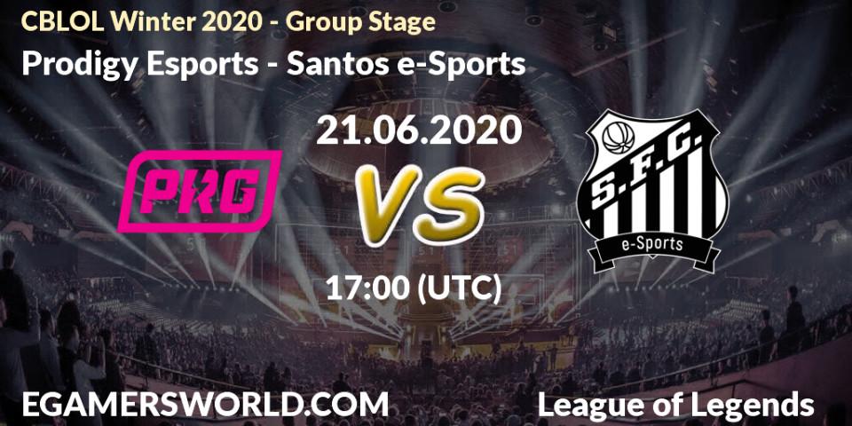 Prodigy Esports vs Santos e-Sports: Betting TIp, Match Prediction. 21.06.20. LoL, CBLOL Winter 2020 - Group Stage