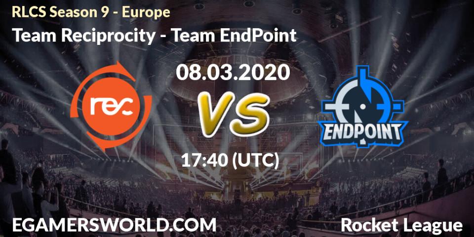 Team Reciprocity vs Team EndPoint: Betting TIp, Match Prediction. 08.03.20. Rocket League, RLCS Season 9 - Europe
