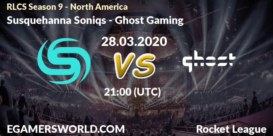 Susquehanna Soniqs vs Ghost Gaming: Betting TIp, Match Prediction. 28.03.20. Rocket League, RLCS Season 9 - North America