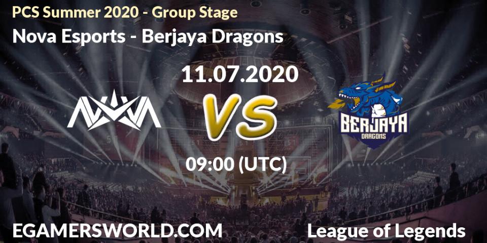Nova Esports vs Berjaya Dragons: Betting TIp, Match Prediction. 11.07.2020 at 09:00. LoL, PCS Summer 2020 - Group Stage