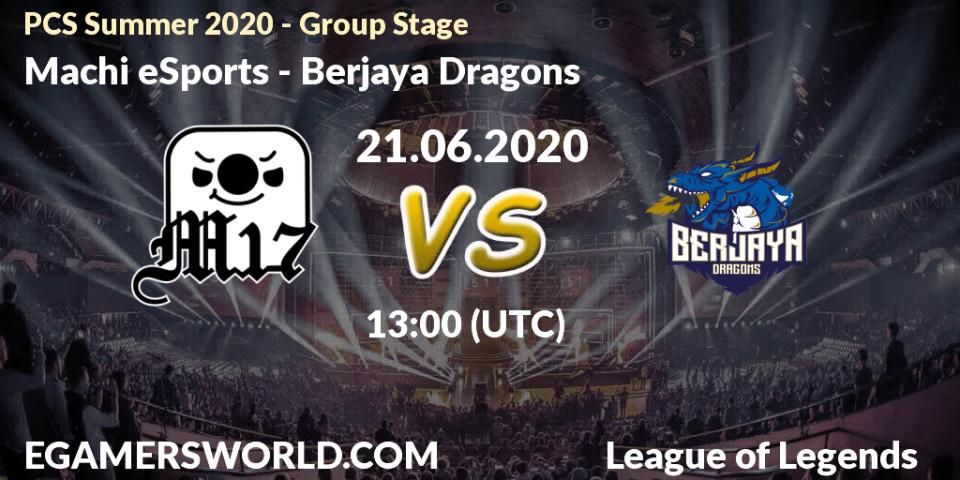 Machi eSports vs Berjaya Dragons: Betting TIp, Match Prediction. 21.06.20. LoL, PCS Summer 2020 - Group Stage
