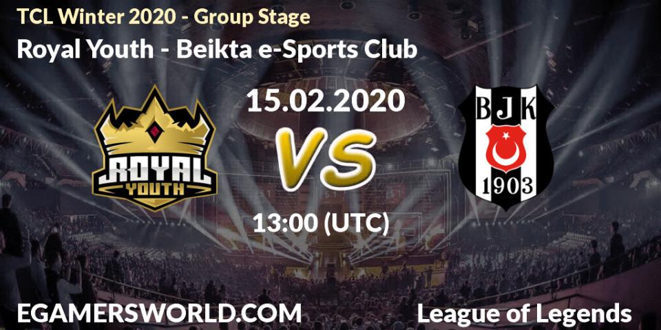 Royal Youth vs Beşiktaş e-Sports Club: Betting TIp, Match Prediction. 15.02.20. LoL, TCL Winter 2020 - Group Stage