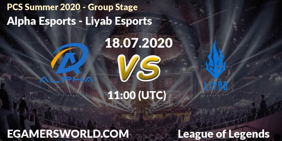 Alpha Esports vs Liyab Esports: Betting TIp, Match Prediction. 18.07.20. LoL, PCS Summer 2020 - Group Stage