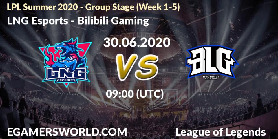 LNG Esports vs Bilibili Gaming: Betting TIp, Match Prediction. 30.06.2020 at 09:17. LoL, LPL Summer 2020 - Group Stage (Week 1-5)