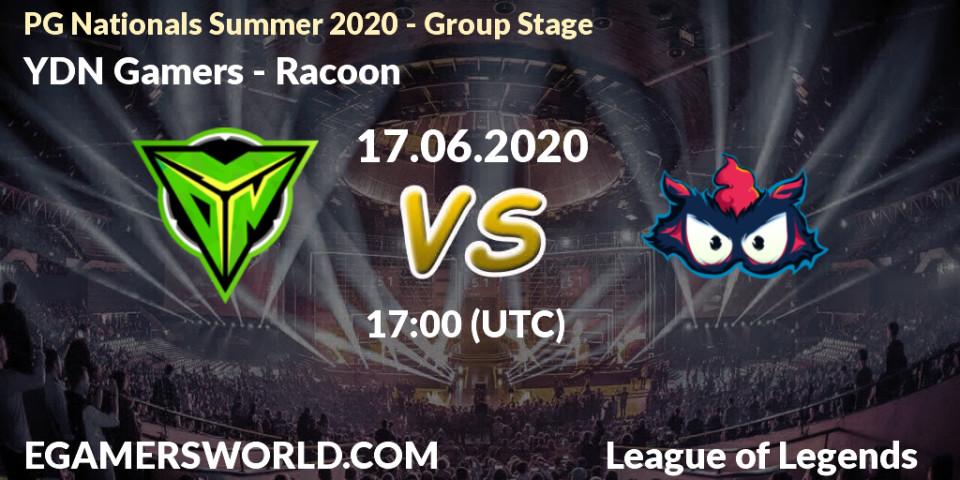 YDN Gamers vs Racoon: Betting TIp, Match Prediction. 17.06.20. LoL, PG Nationals Summer 2020 - Group Stage