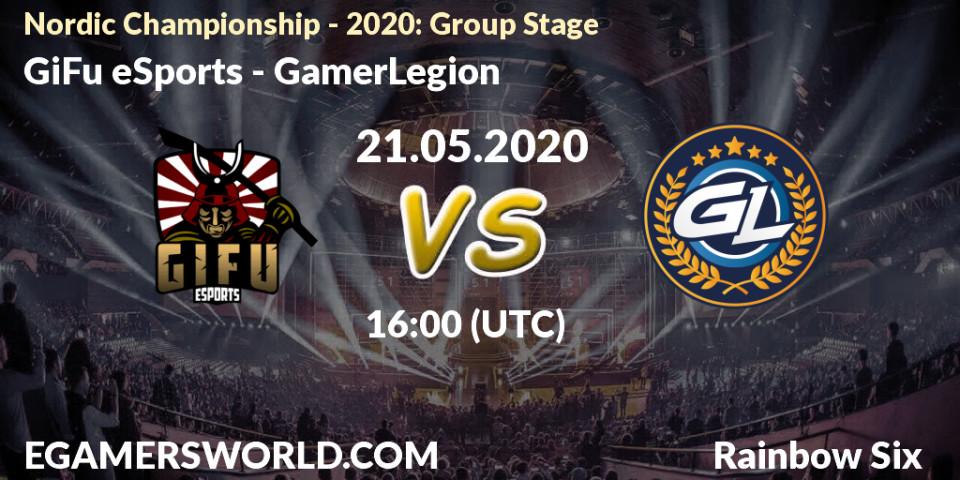 GiFu eSports vs GamerLegion: Betting TIp, Match Prediction. 21.05.20. Rainbow Six, Nordic Championship - 2020: Group Stage