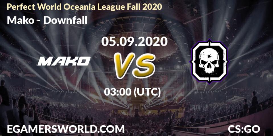 Mako vs Downfall: Betting TIp, Match Prediction. 05.09.20. CS2 (CS:GO), Perfect World Oceania League Fall 2020