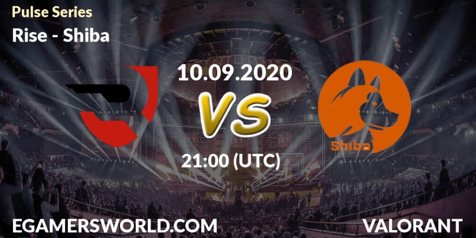 Rise vs Shiba: Betting TIp, Match Prediction. 10.09.2020 at 21:00. VALORANT, Pulse Series