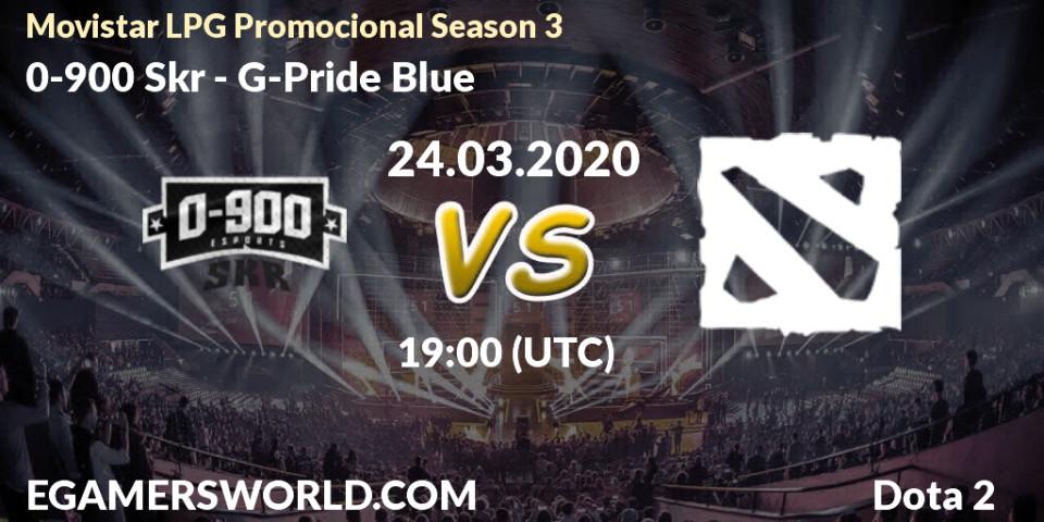 0-900 Skr vs G-Pride Blue: Betting TIp, Match Prediction. 24.03.2020 at 19:19. Dota 2, Movistar LPG Promocional Season 3